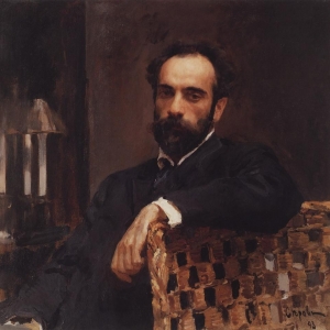 В.А.Серов (1865-1911). Портрет И.И.Левитана. 1893.