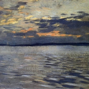 И.И.Левитан (1860-1900).Озеро. Вечер. 1890-е